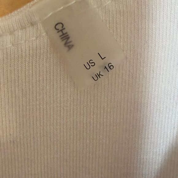 Elie Tahari womens shirt Ruched V Neck Long Sleeve Knit Top sz Large white - Picture 3 of 5